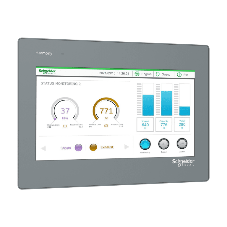 HMIET6500 10 W Easy Touch Panel, Ethernet model Schneider Electric et6 cp20014 screen 4000