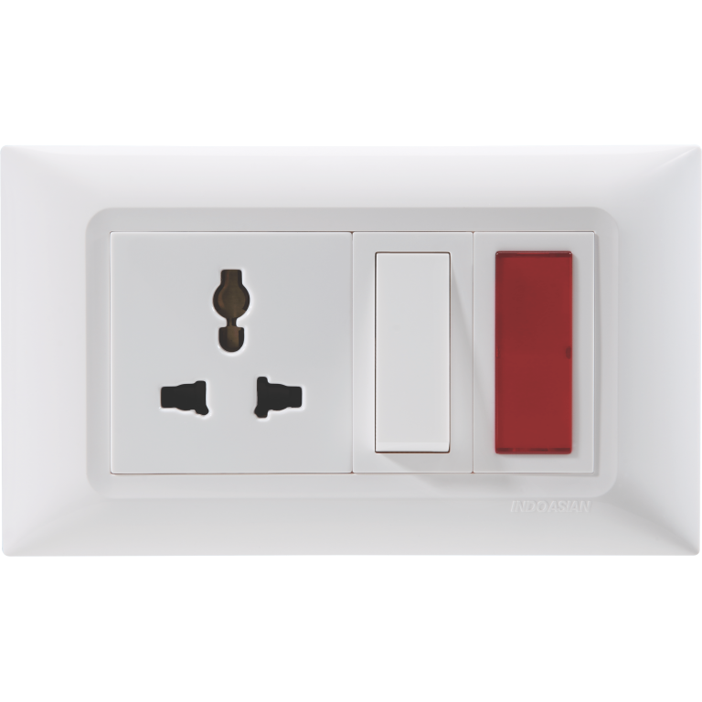 6A 3 Pin Universal socket Indoasian Image