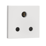 6A 3 Pin Round socket with shutter IS Mark Indoasian Image