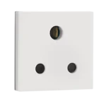 6A 3 Pin Round socket with shutter IS Mark Indoasian Image