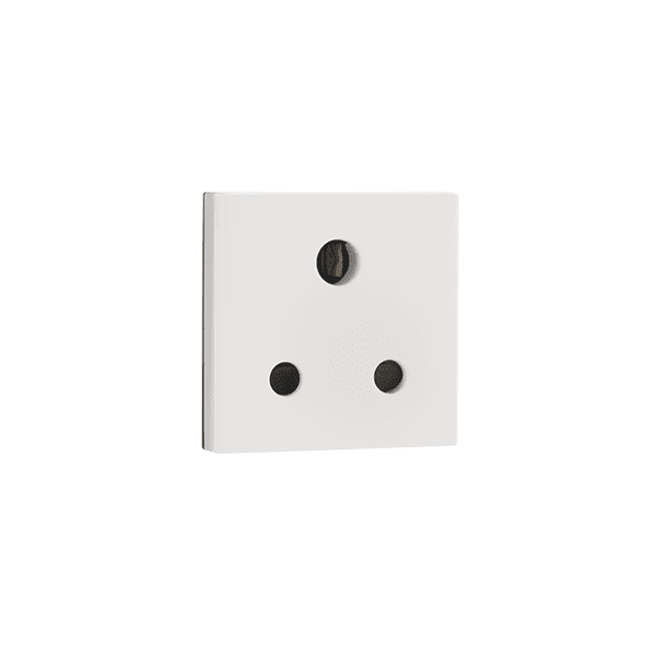 6A 3 Pin Round socket with shutter IS Mark Indoasian Image