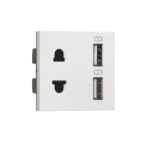 Combi Euro socket and USB Type A Type A 3.1A Indoasian Image
