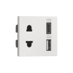 Combi Euro socket and USB Type A Type C 3.1A Indoasian Image