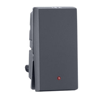 810703.png 1way switch 16A with indicator Grey Indoasian Image