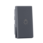 1 way 6A Switch with light marking Grey Indoasian Image