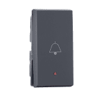 Bell push with bell symbol with indicator 1M Grey Indoasian Image