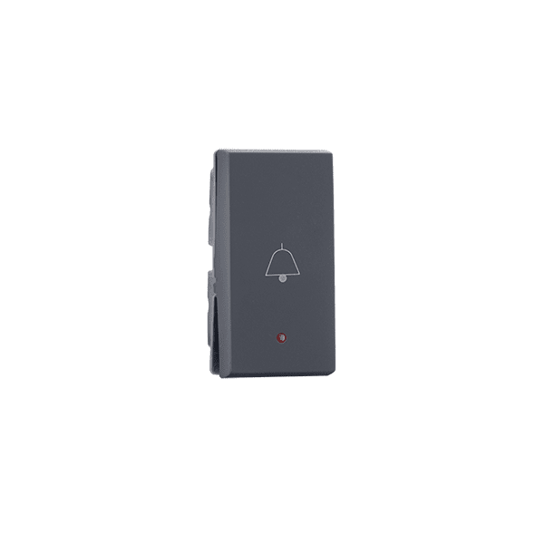 Bell push with bell symbol with indicator 1M Grey Indoasian Image