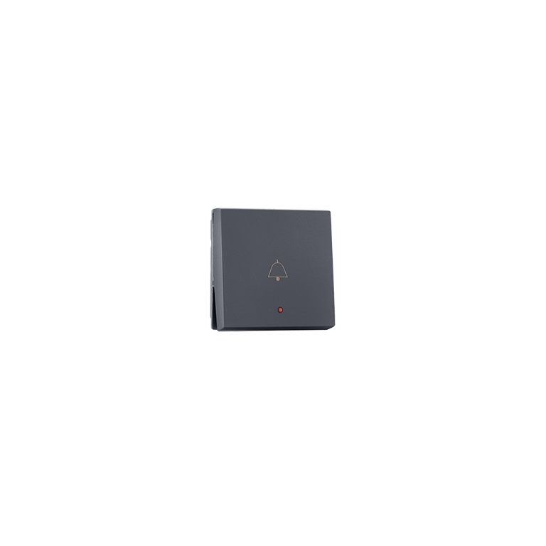 Bell push with bell symbol with indicator 2M Grey Indoasian Image