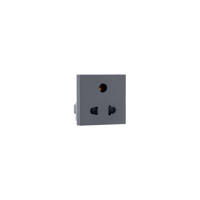 6A socket universal Grey Indoasian Image