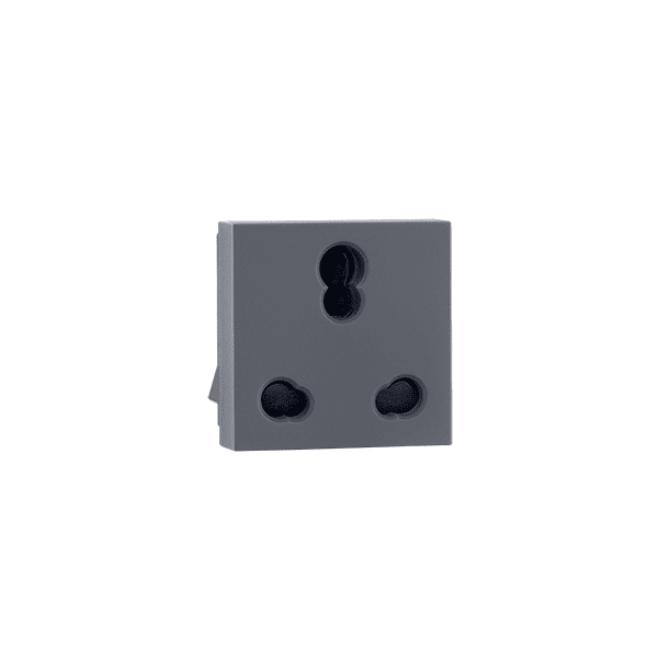 6 16A socket Grey Indoasian Image