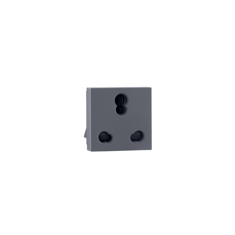 6 16A socket Grey Indoasian Image