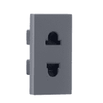 Euro US socket Grey Indoasian Image