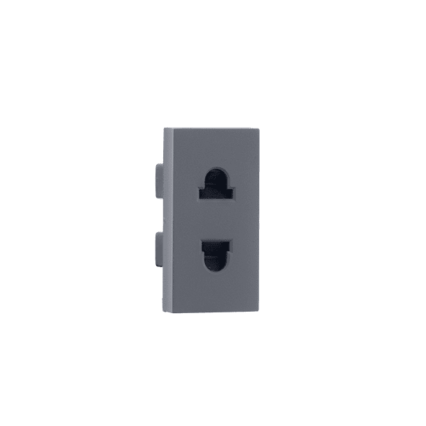 Euro US socket Grey Indoasian Image