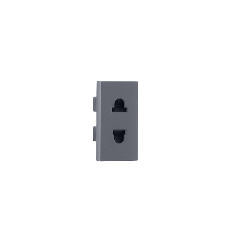 Euro US socket Grey Indoasian Image