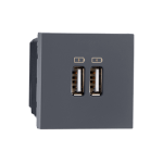 USB Charger 2M 3A Type A Grey Indoasian Image
