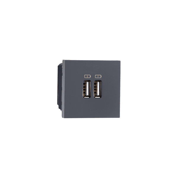 USB Charger 2M 3A Type A Grey Indoasian Image