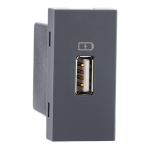 USB Charger 1M 1.5A Type A 1-port Grey Indoasian Image