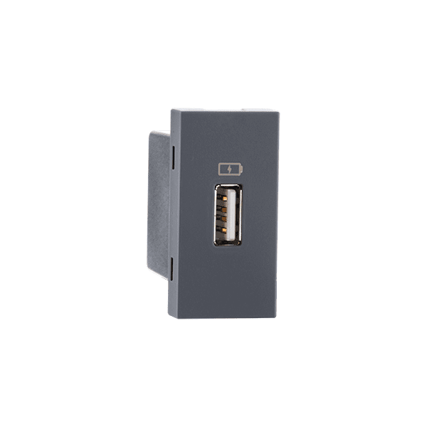 USB Charger 1M 1.5A Type A 1-port Grey Indoasian Image