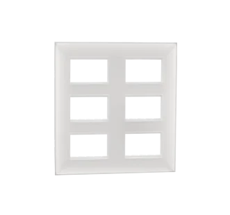 Plate Frame 18 Mod White Indoasian Image