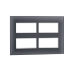 Plate Frame 16 mod Moulded Grey Indoasian Image