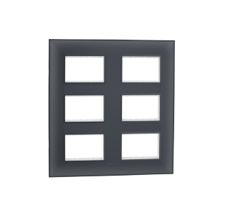 810821.png Plate Frame 18 Mod Moulded Grey Indoasian Image
