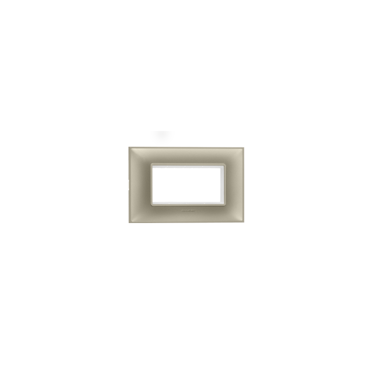 Plate Frame 4 mod Gold Milan Indoasian Image