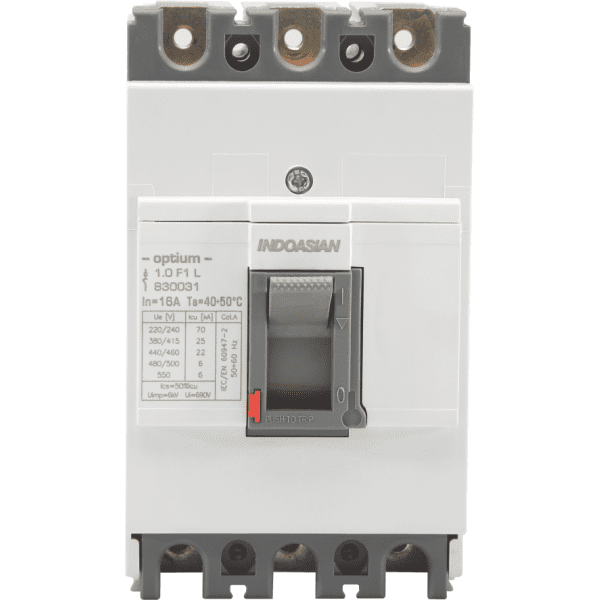 25A 3P 25KA TM Optium 1.0 Fixed F1 MCCB Indoasian Image