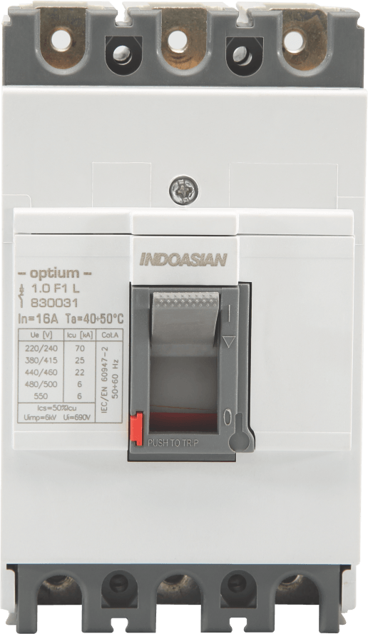 830032.png 25A 3P 25KA TM Optium 1.0 Fixed F1 MCCB Indoasian Image