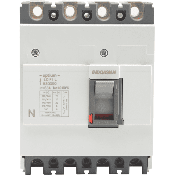 40A 4P 25KA TM Optium 1.0 Fixed F1 MCCB Indoasian Image