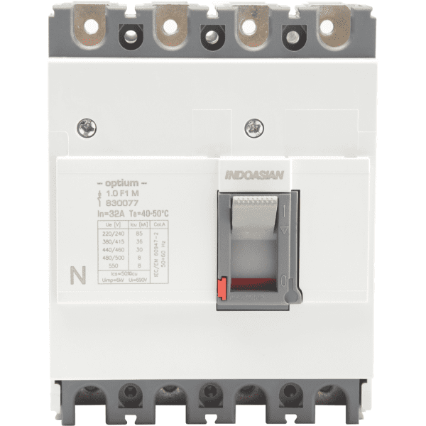 80A 3P 36KA TM Optium 1.0 Fixed F1 MCCB Indoasian Image