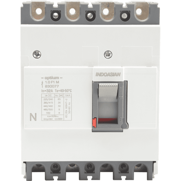 125A 4P 36KA TM Optium 1.0 Fixed F1 MCCB Indoasian Image