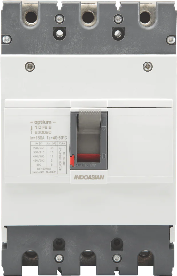 200A 3P 16KA TM Optium 1.0 Fixed F2 MCCB Indoasian Image