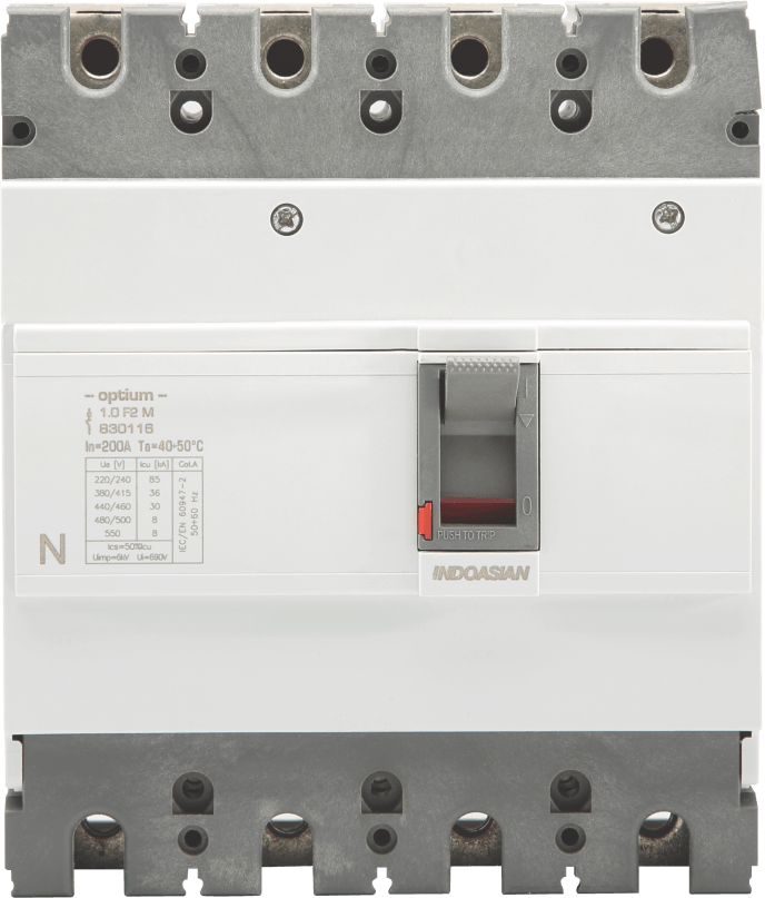 830095.png 160A 4P 16KA TM Optium 1.0 Fixed F2 MCCB Indoasian Image