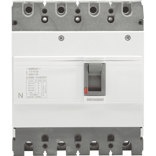 250A 4P 16KA TM Optium 1.0 Fixed F2 MCCB Indoasian Image