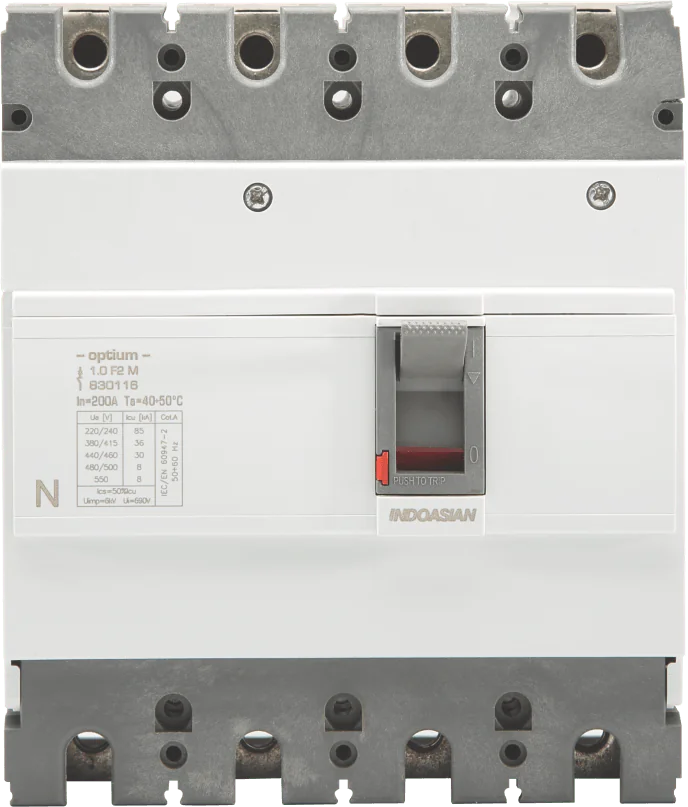 830117.png 250A 4P 36KA TM Optium 1.0 Fixed F2 MCCB Indoasian Image