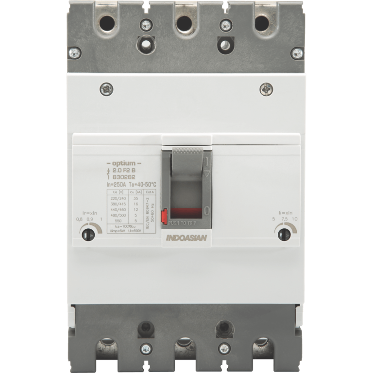 200A 3P 16KA TM Optium 2.0 Adj F2 MCCB Indoasian Image