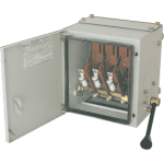 REWIRABLE 63A 415V TPN Indoasian combination fuse switch