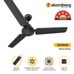 Atomberg Efficio 1200 mm BLDC Ceiling Fan with Remote Control Midnight Black 20220919atombergcfproductlistefficioblack ma 1