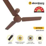 Atomberg Efficio 1200 mm BLDC Ceiling Fan with Remote Control Brown 20220919atombergcfproductlistefficiobrown ma 1