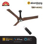 Atomberg Aris Starlight 1200 mm BLDC Ceiling Fan with IoT, Remote Control Underlight LED with 3 Colour Options Dark Teakwood