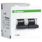 20 A DP Mini MCB C Series Havells DCVNCDPA020 dcvncdpa020