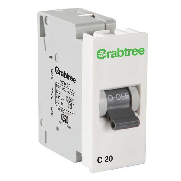 20 A SP Mini MCB C Series Havells DCVNCSPA020 dcvncspa020