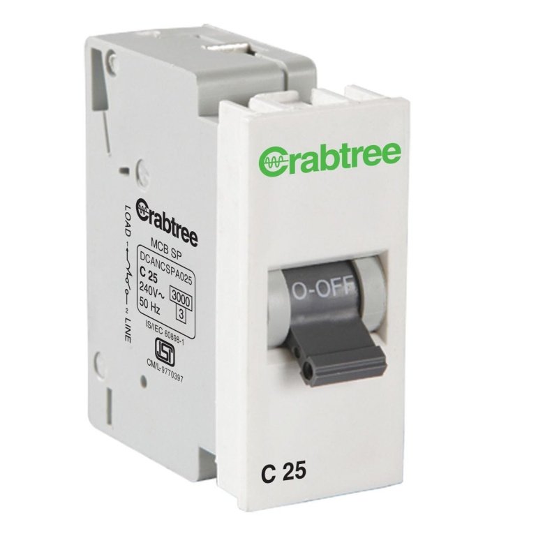 25 A SP Mini MCB C Series Havells DCVNCSPA025 dcvncspa025