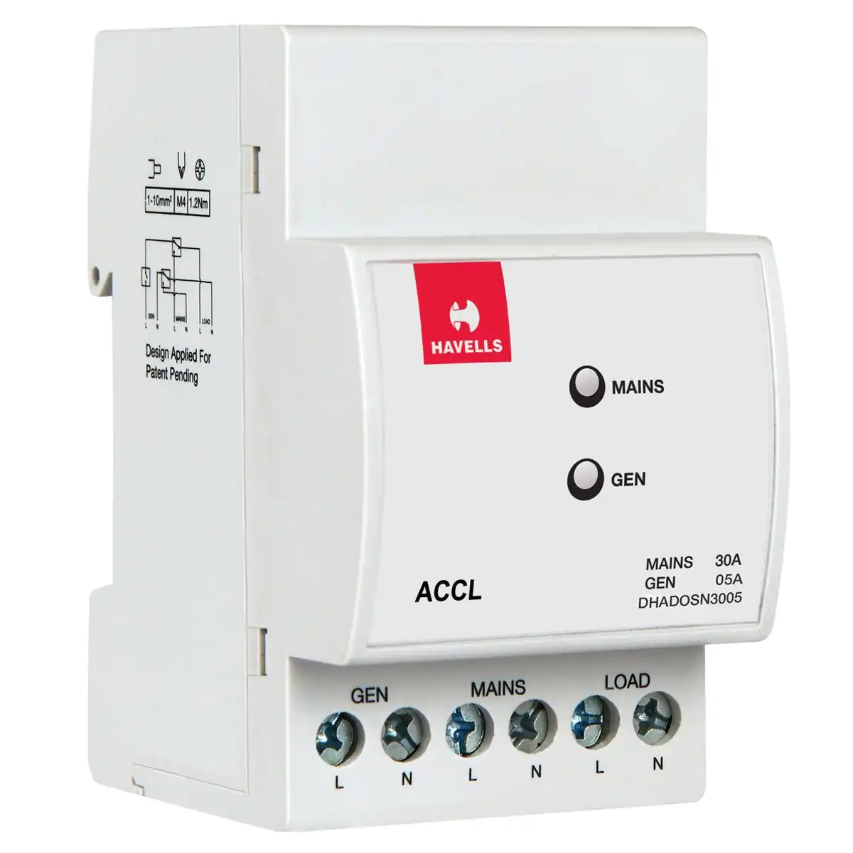 DHADOSN3005.jpg 3 Module SPN ACCL SPN 5 1000 W Havells DHADOSN3005 dhadosn3005