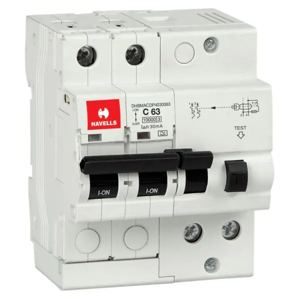 RCBO A Type SPN 2M 30 mA 63 A Havells DHBMACDP4030063 dhbmacdp4030063