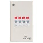 MCB Enclosure Sheet Steel Powder Painted MCB DBs with Din Rail Havells DHDESFP dhdesfp