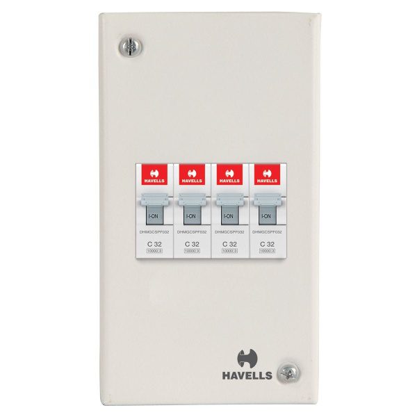 MCB Enclosure Sheet Steel Powder Painted MCB DBs with Din Rail Havells DHDESFP dhdesfp