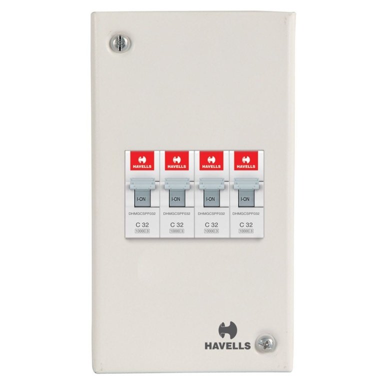 MCB Enclosure Sheet Steel Powder Painted MCB DBs with Din Rail Havells DHDESFP dhdesfp