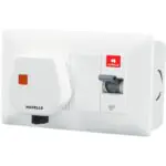 DBOXx MCB Protected socket 20 A MCB DBOXX COMBO With Sheet Steel Enclosure Havells DHDMCSN0251020 dhdmcsn0251020