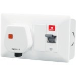DBOXx MCB Protected socket 25 A MCB DBOXX COMBO With Sheet Steel Enclosure Havells DHDMCSN0251025 dhdmcsn0251025